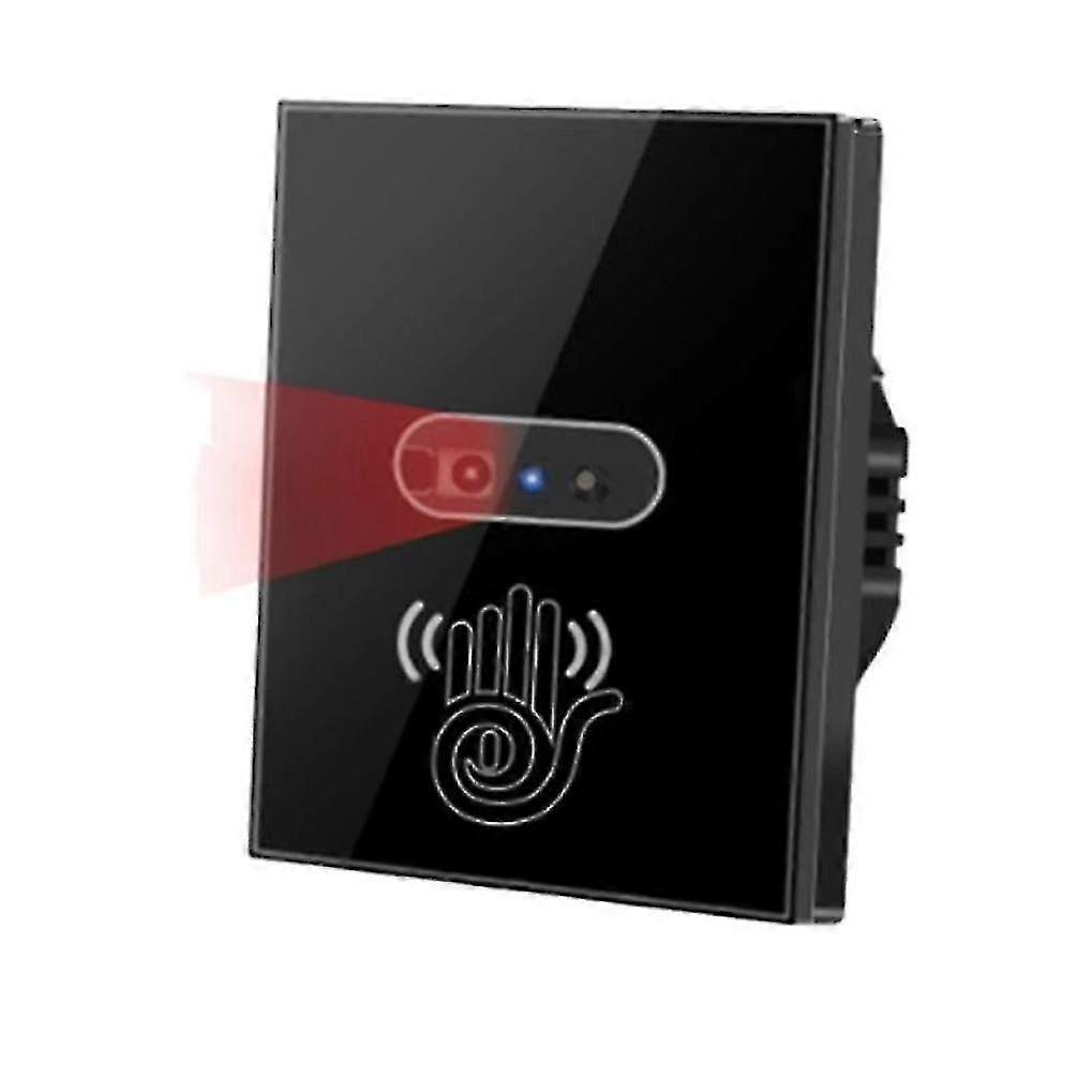 Drahtloser Wandschalter Ohne Neutralleiter, Infrarotsensor, Touch-glaspanel, Netzteil.