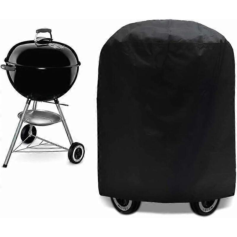Schwarze, Wasserdichte Grillabdeckung Aus Plane Für Weber-grills, Hergestellt In Den Niederlanden, 70 X 70 Cm. Uv-schutz, Wasserdicht Und Feuchtigkeitsbeständig.