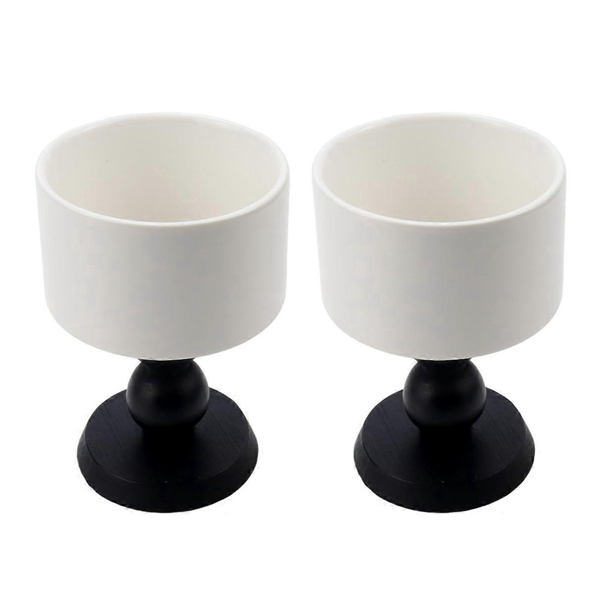 Dessertschalen Aus Keramik, Keramikbecher, Schwarze Französische Eisbecher