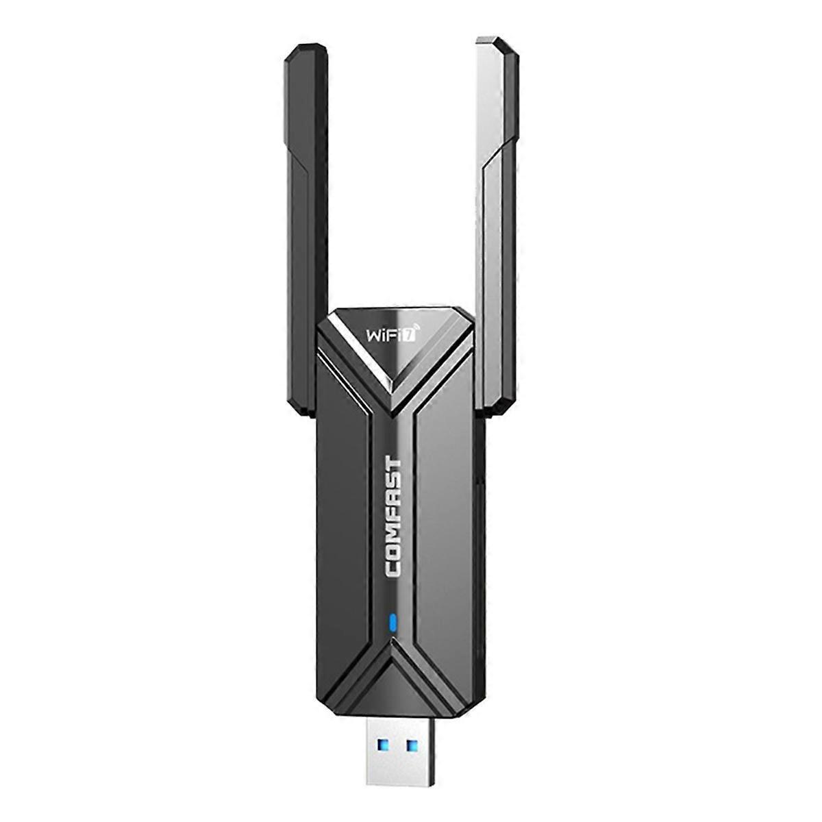 Drahtloser Wifi7 Usb-adapter Für Laptops (schwarz)