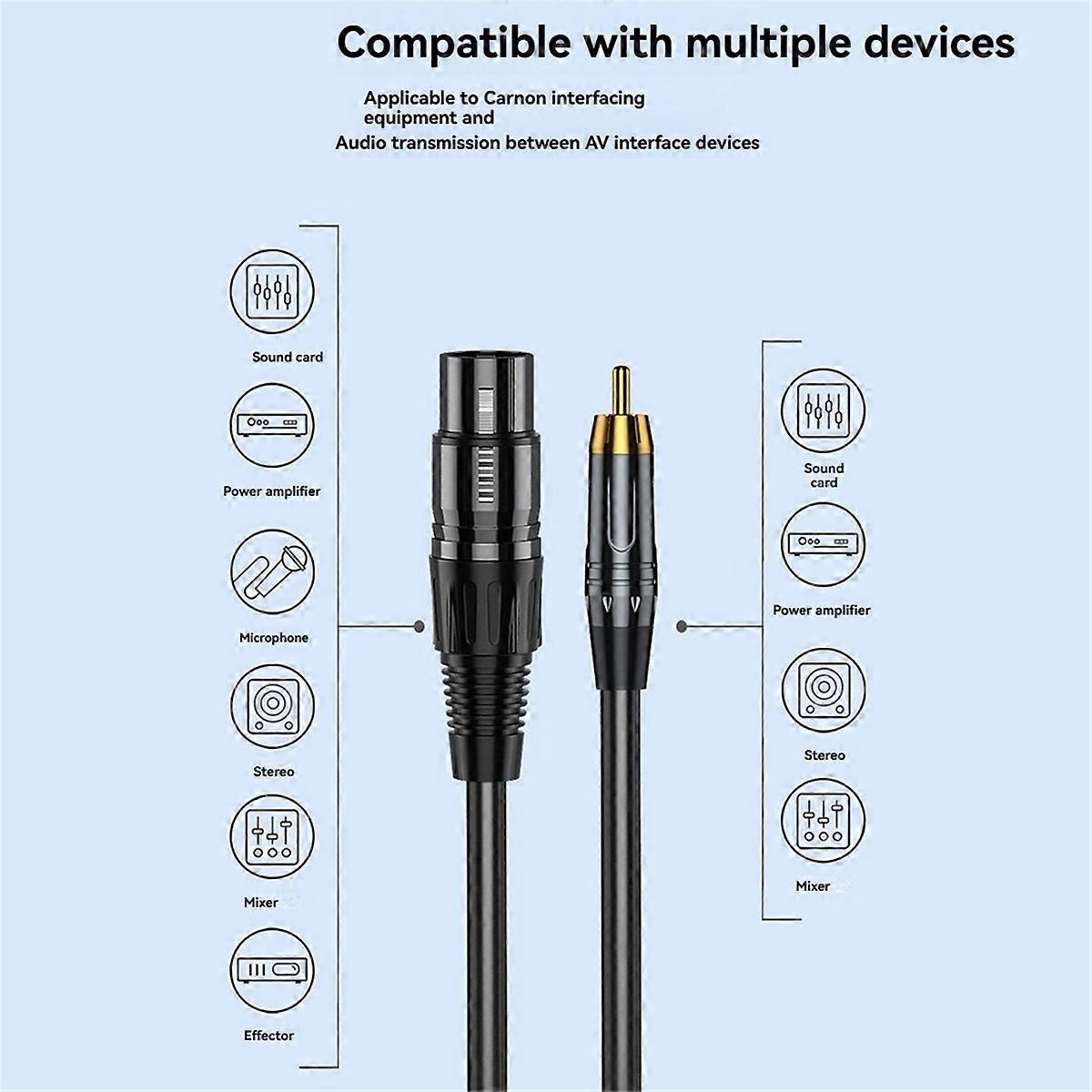 Xlr-kabel (stecker Auf Stecker), Vergoldete Stecker, 5 M (16,4 Ft)