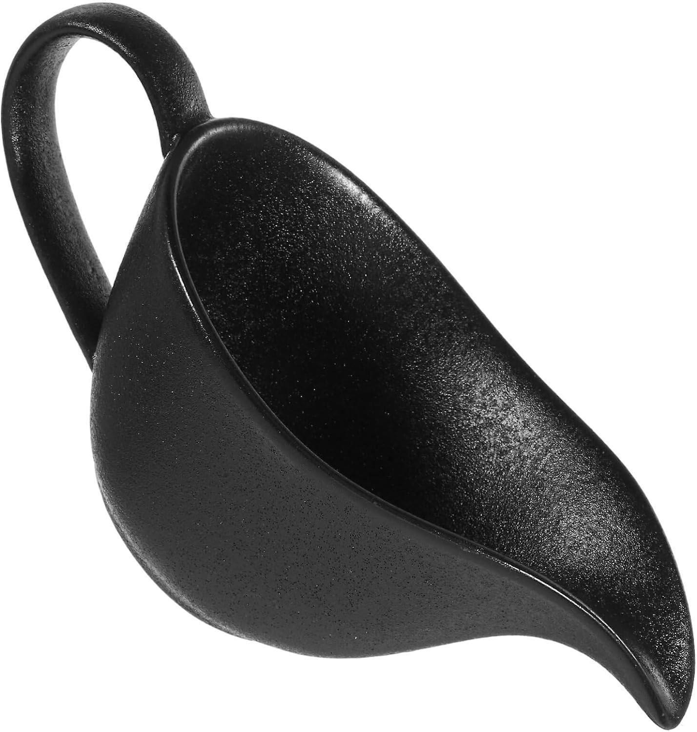 Keramik-sauciere, Kleine Schwarze Porzellan-milchkanne/kaffeekanne, Für Zuhause, Küche Und Restaurants.