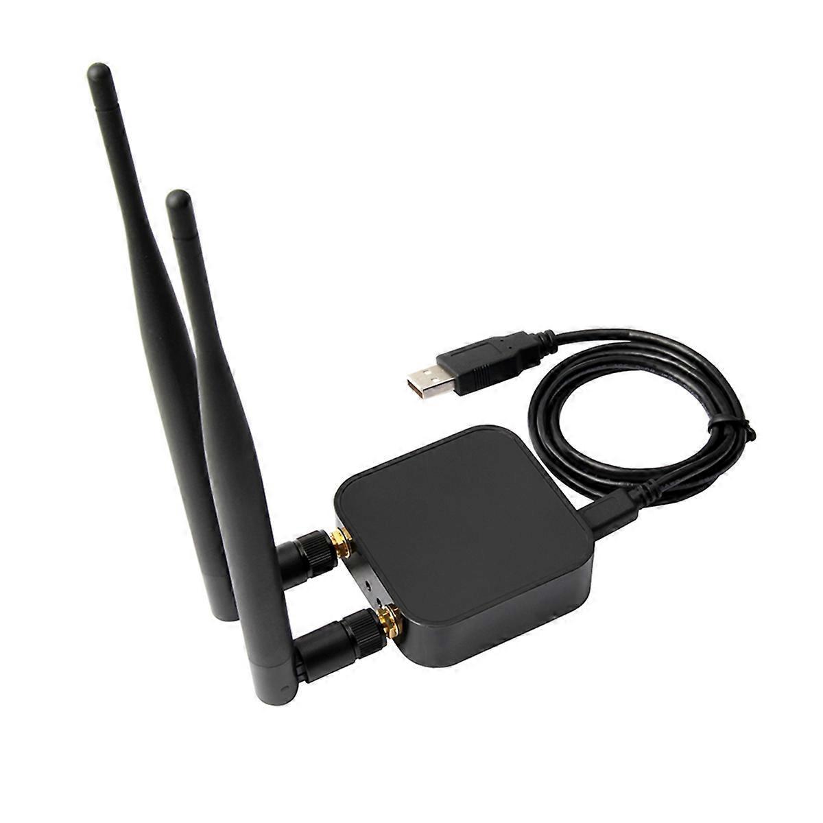 Drahtlose Netzwerkkarte Mit Rt3572l-chipsatz, Wi-fi-transceiver, Schwarz