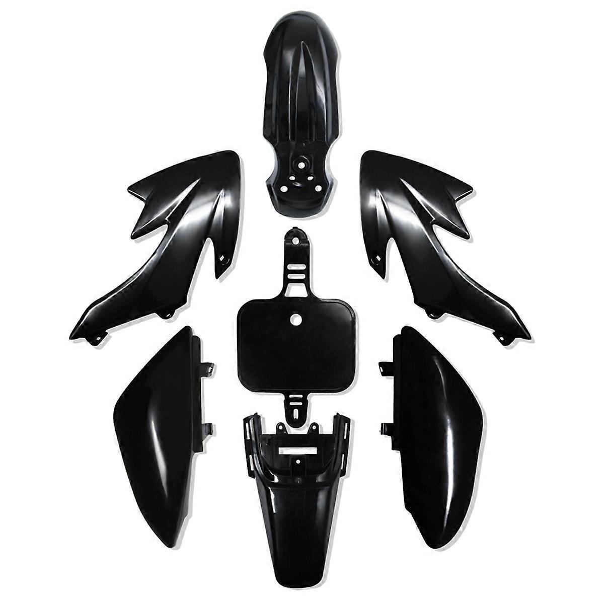 Crf50-kunststoffkit Für Pitbike: Schwarze Verkleidungen Und Schutzbleche