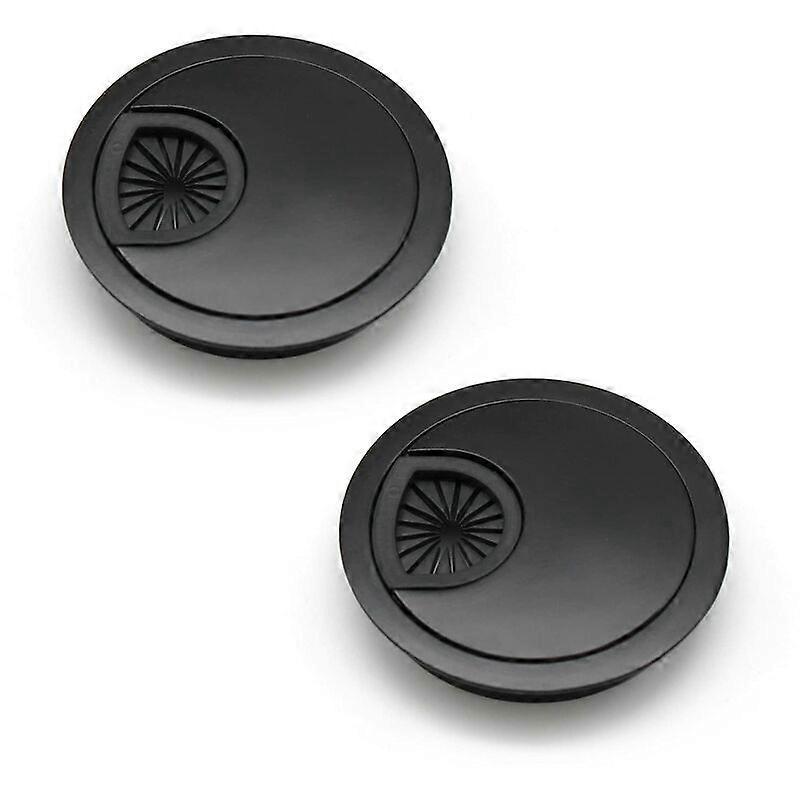 60-mm-stücke Kabelmanagement Für Schreibtische Und Arbeitsplatten Farbe: Schwarz Material: Zinklegierung
