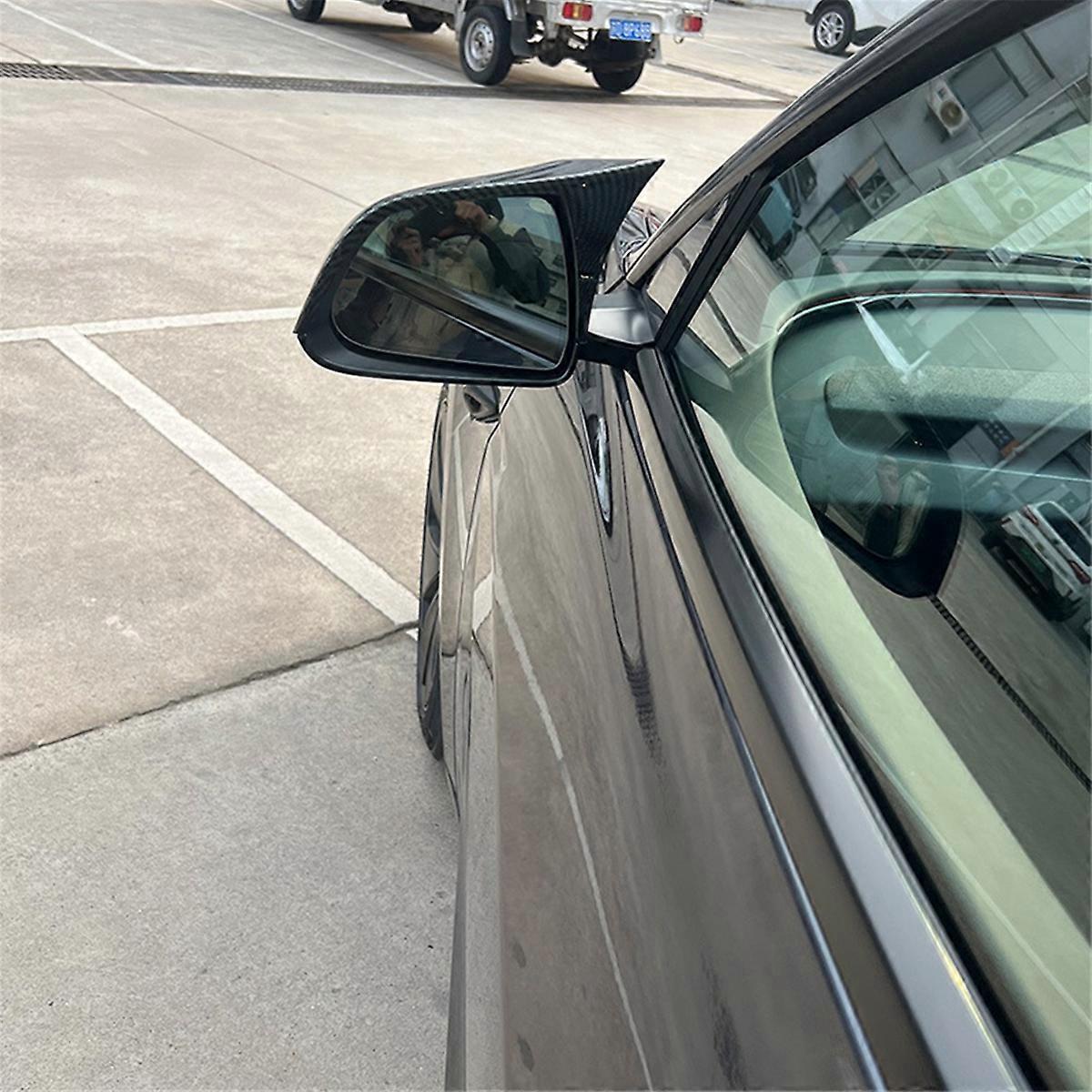 Autospiegelkappe Mit Schutzleiste Für Model 3, Glänzend Schwarz