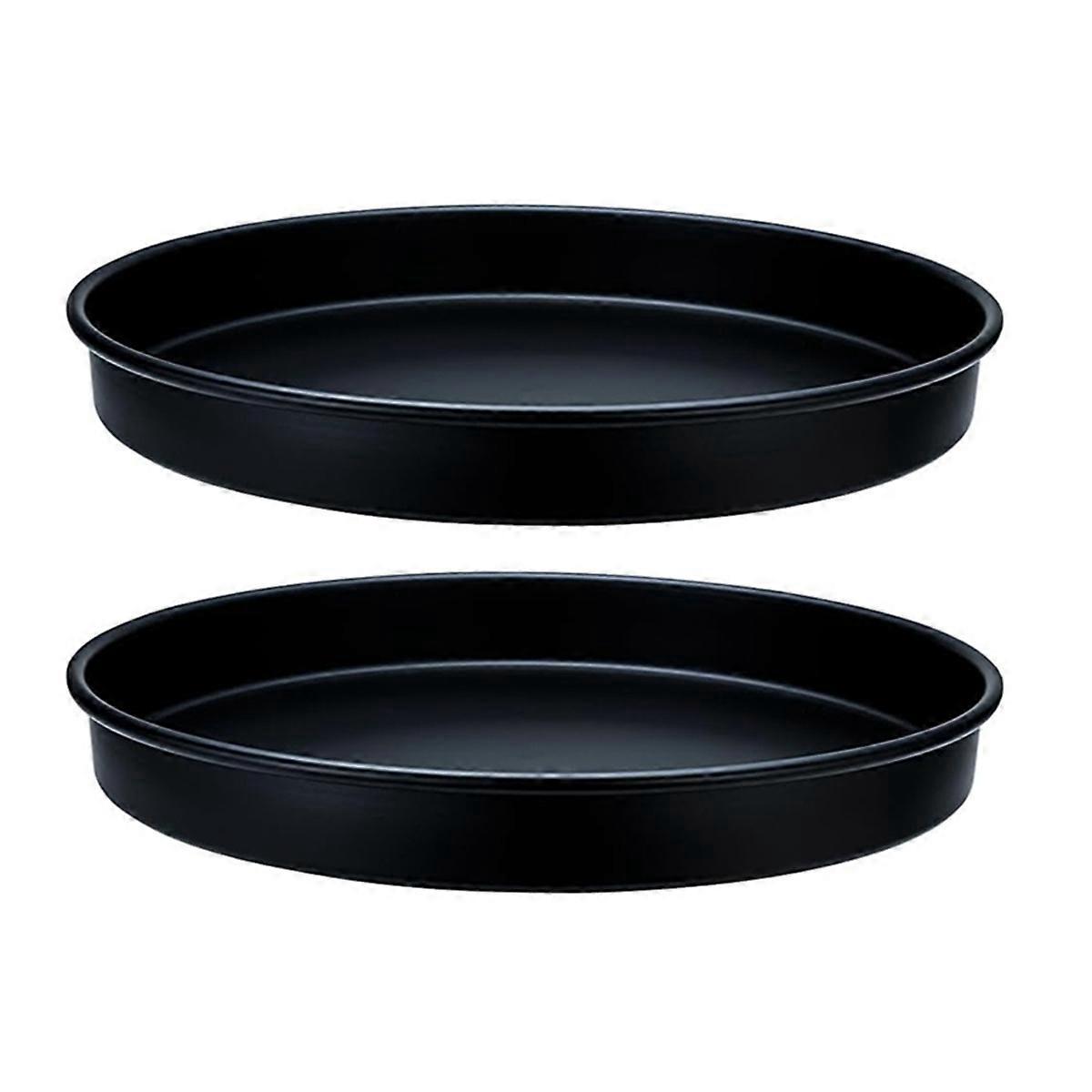 Set Mit 2 Schwarzen, Drehbaren Küchentabletts, 25 Cm (10 Zoll) Durchmesser