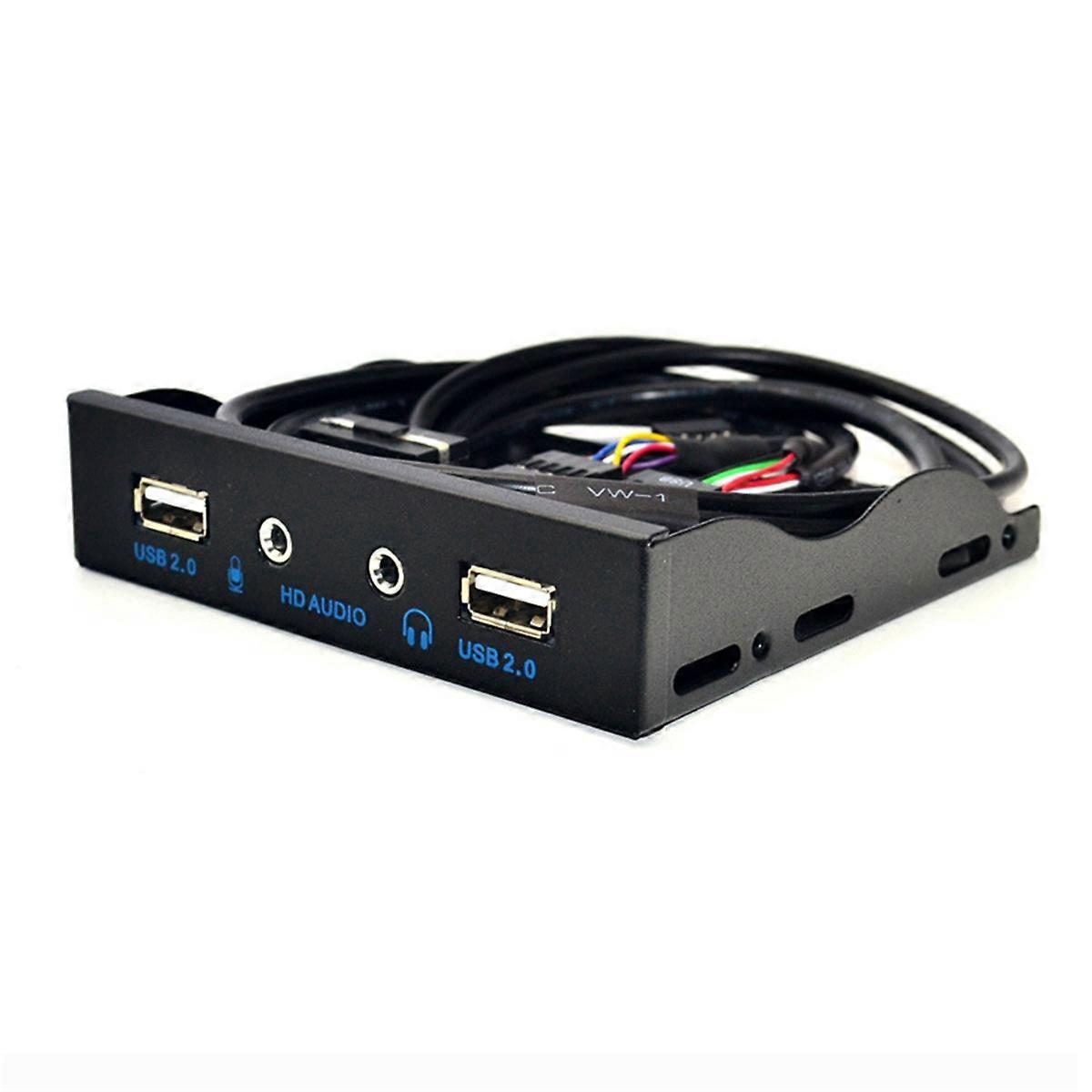 2-port-usb-2.0-hub, 3,5-mm-kopfhörerbuchse, Schwarze Frontblende