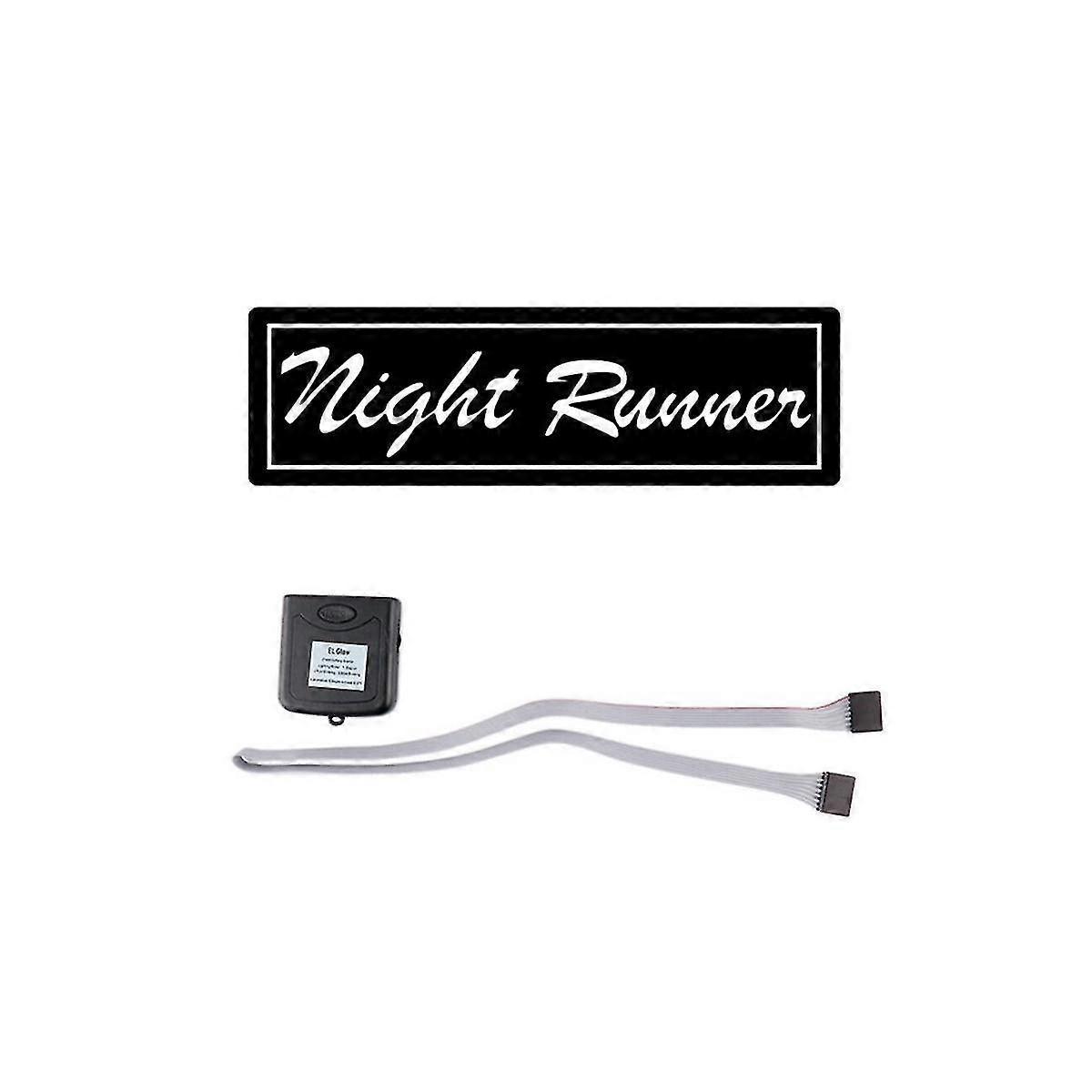 Night Runner Led-leuchtaufkleber Für Die Windschutzscheibe, Jdm-lichtpaneel-dekorationszubehör