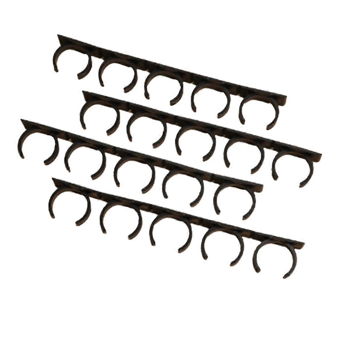 Selbstklebende Gewürzclips, Für 20 Gewürzgläser, Schwarz
