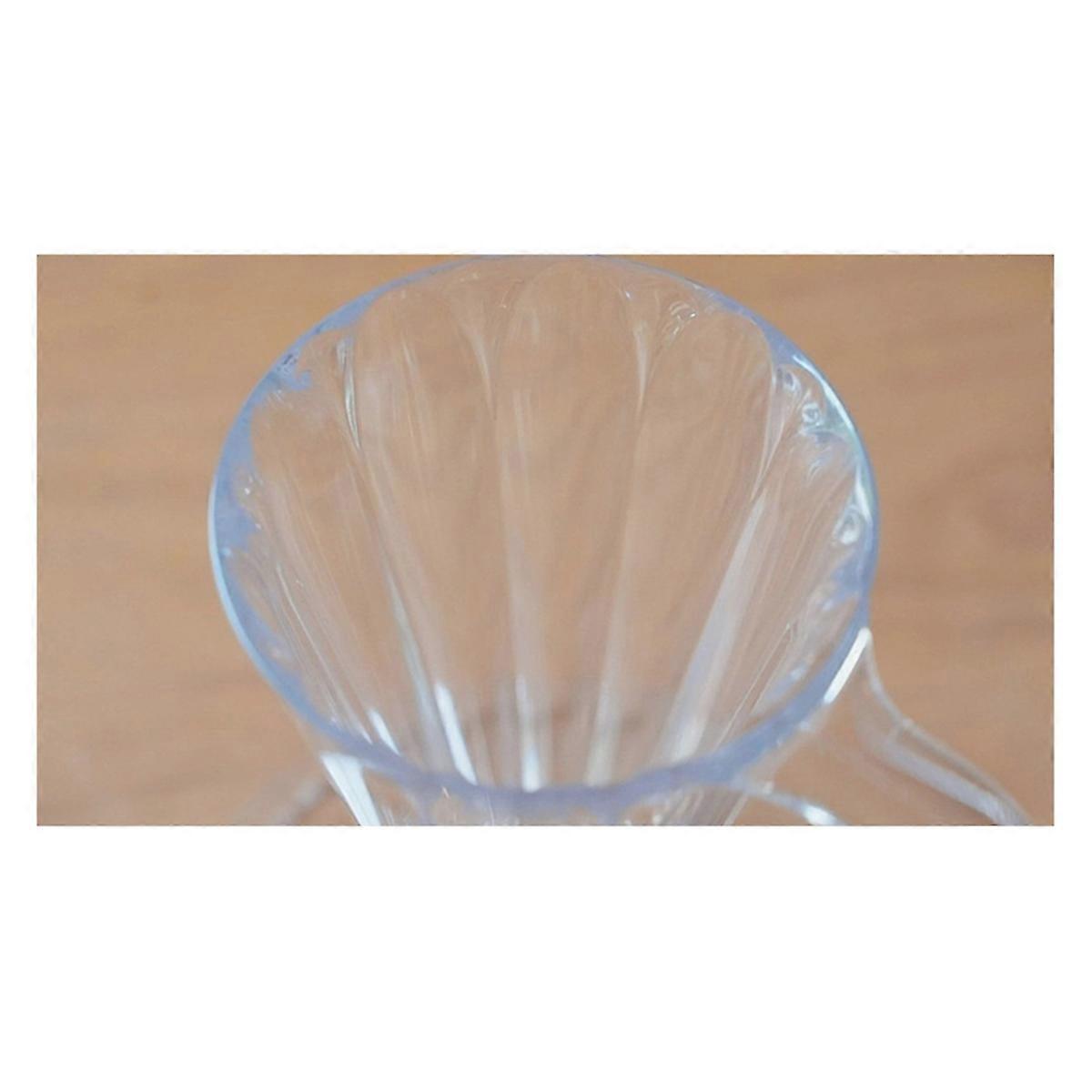 Blütenblattförmiger Kaffeefilter Aus Transparentem Filterpapier (siehe Foto).