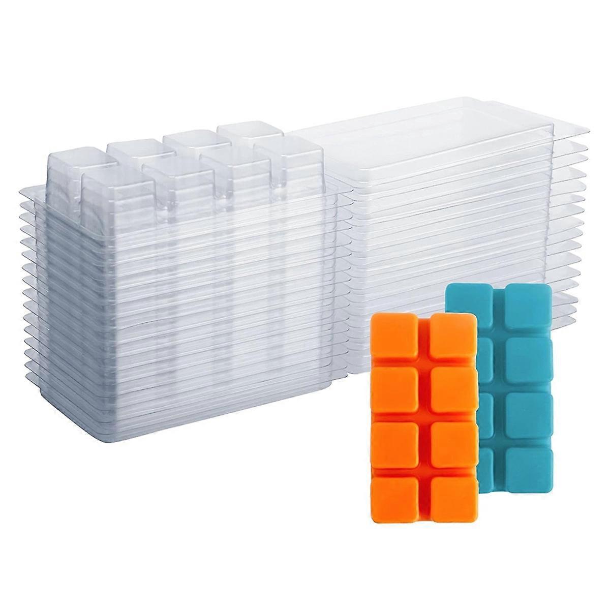 Behälter Für Duftenden Fondant – Leere 8-fach-formen Aus Kunststoff Für Duftenden Fondant – 50er-packung