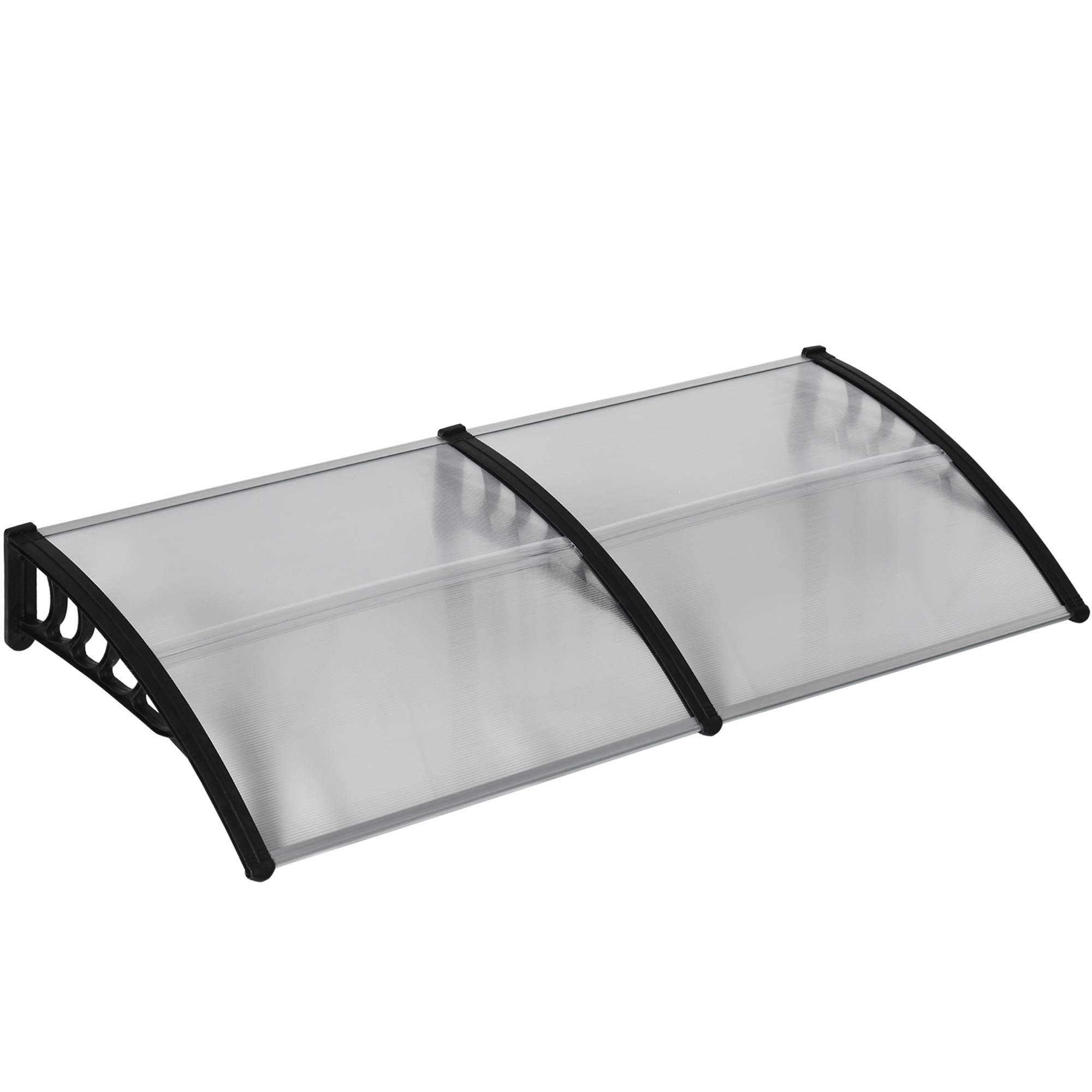 Fenster- Und Türschutz Aus Polycarbonat Und Aluminium, 200 X 96 X 27 Cm, Transparent