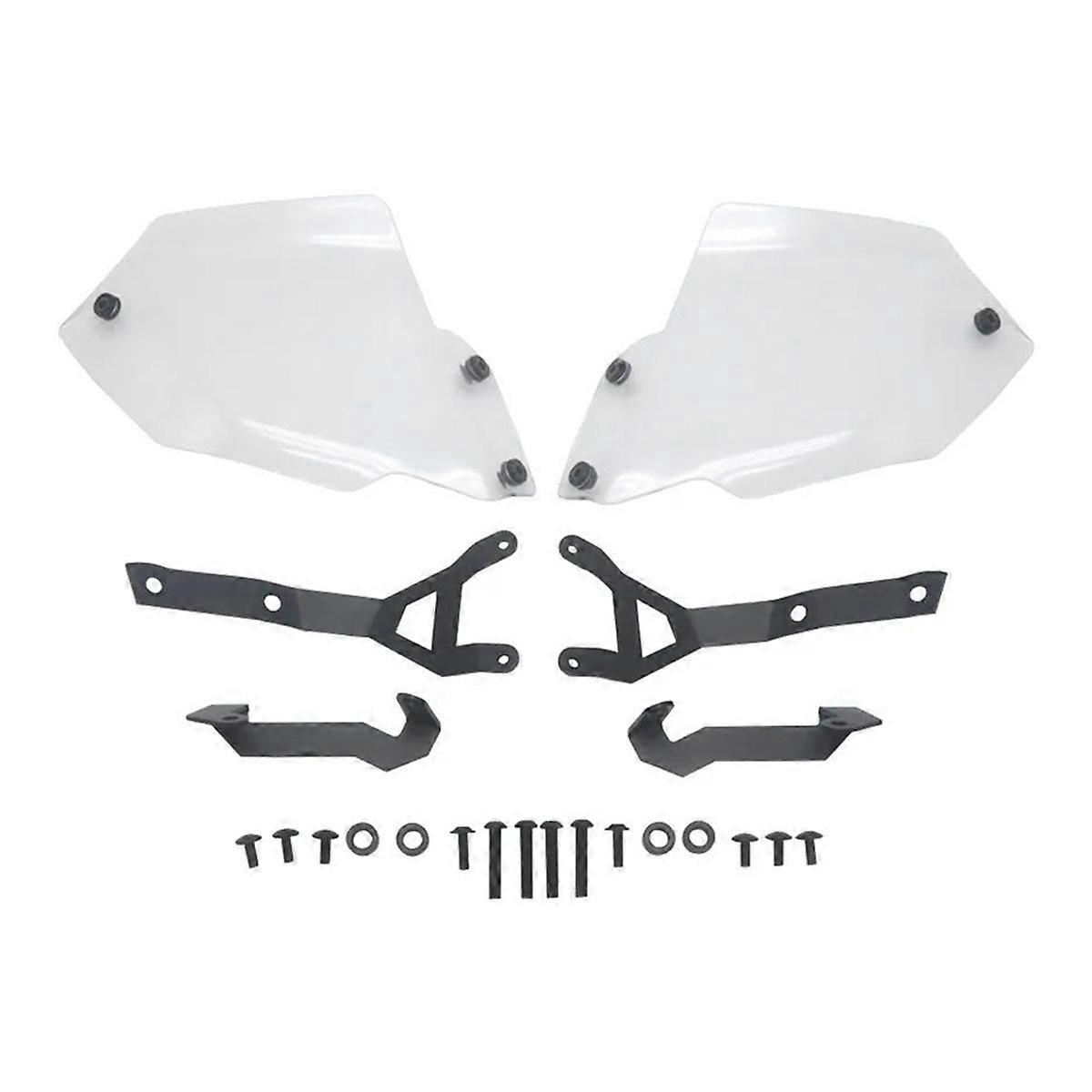Motorrad-handschutzverlängerungen, Transparente Windschutzscheibe