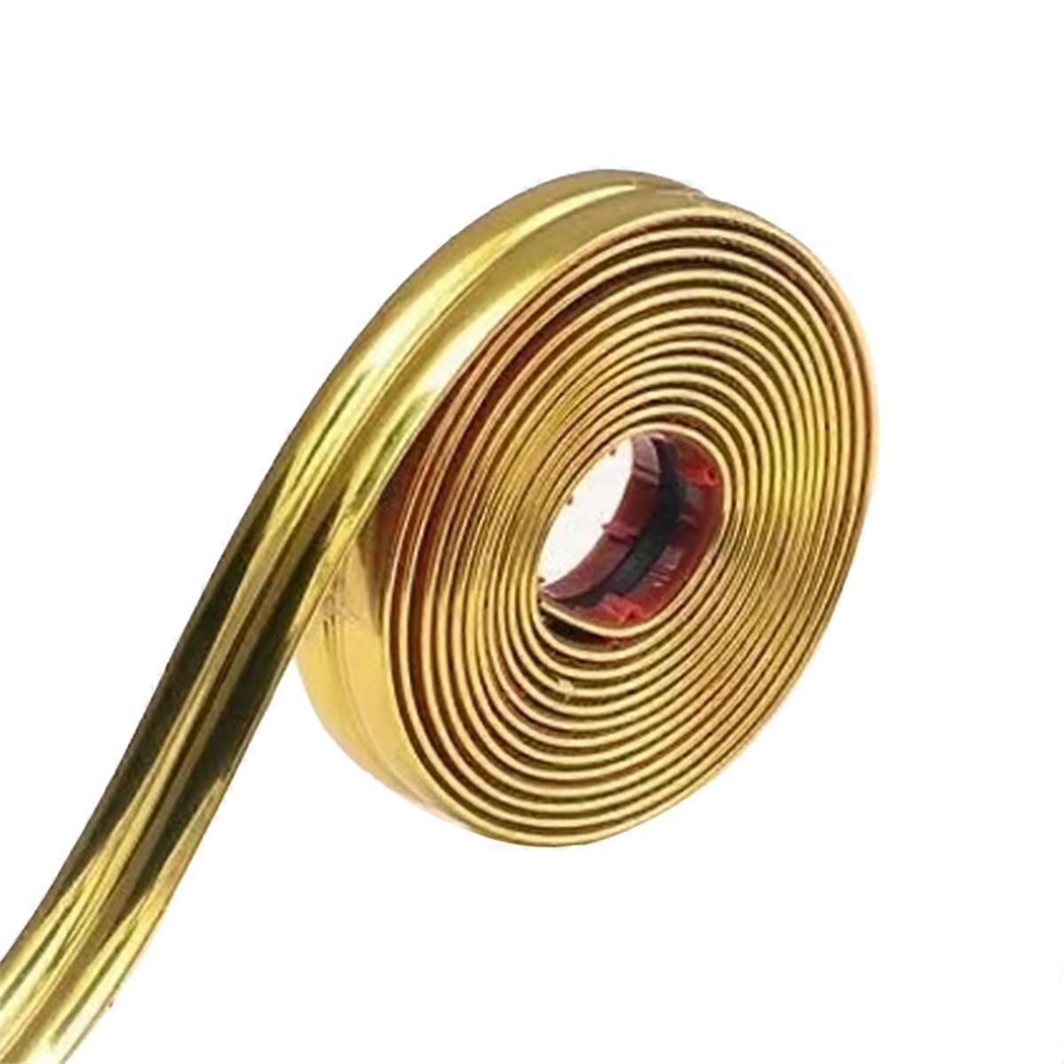 Dekorativer Klebestreifen Aus Goldfarbenem Pvc, 5 M, Zum Schutz Von Möbelkanten