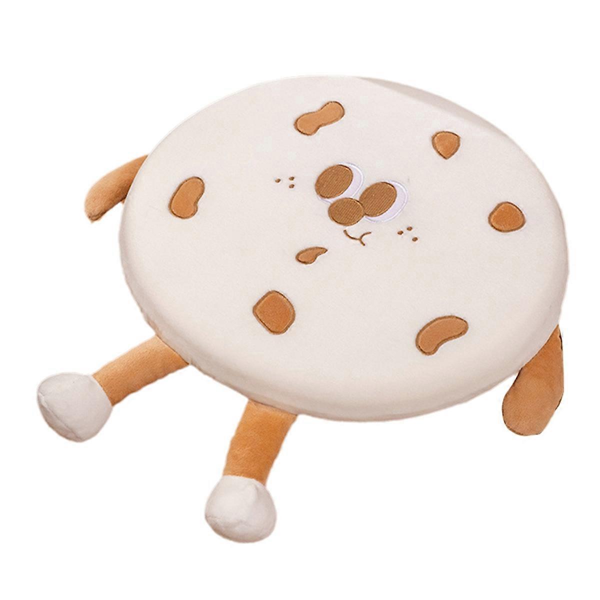 Realistisches, Lebensmittelförmiges Sitzkissen, Plüschtier, Geschenkidee, Weiß