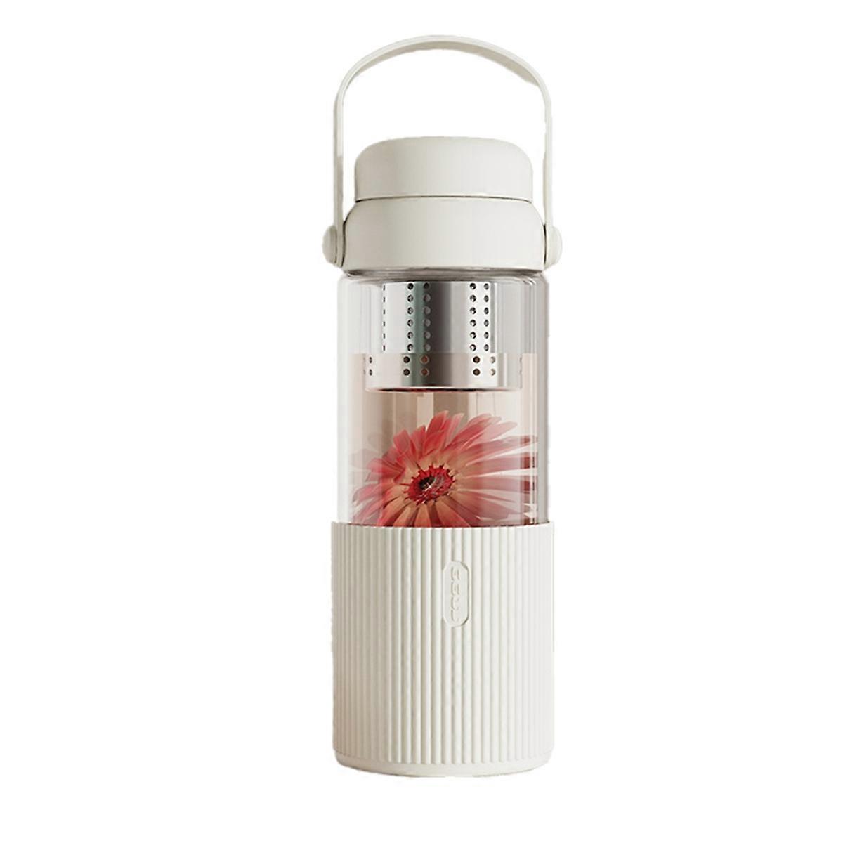520 Ml Durchsichtiger Glas-kaffeebecher Mit Deckel A
