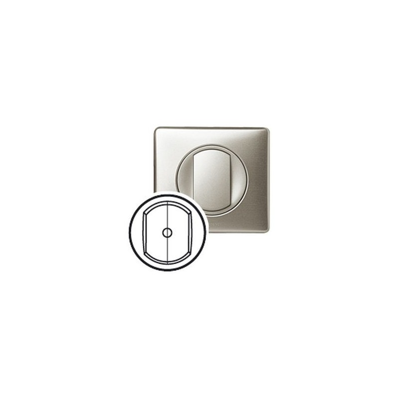 Legrand 068372 Blende Für Legrand Céliane – Doppelschalter/lichtszenen-schalter (cpl/ir) – Titan