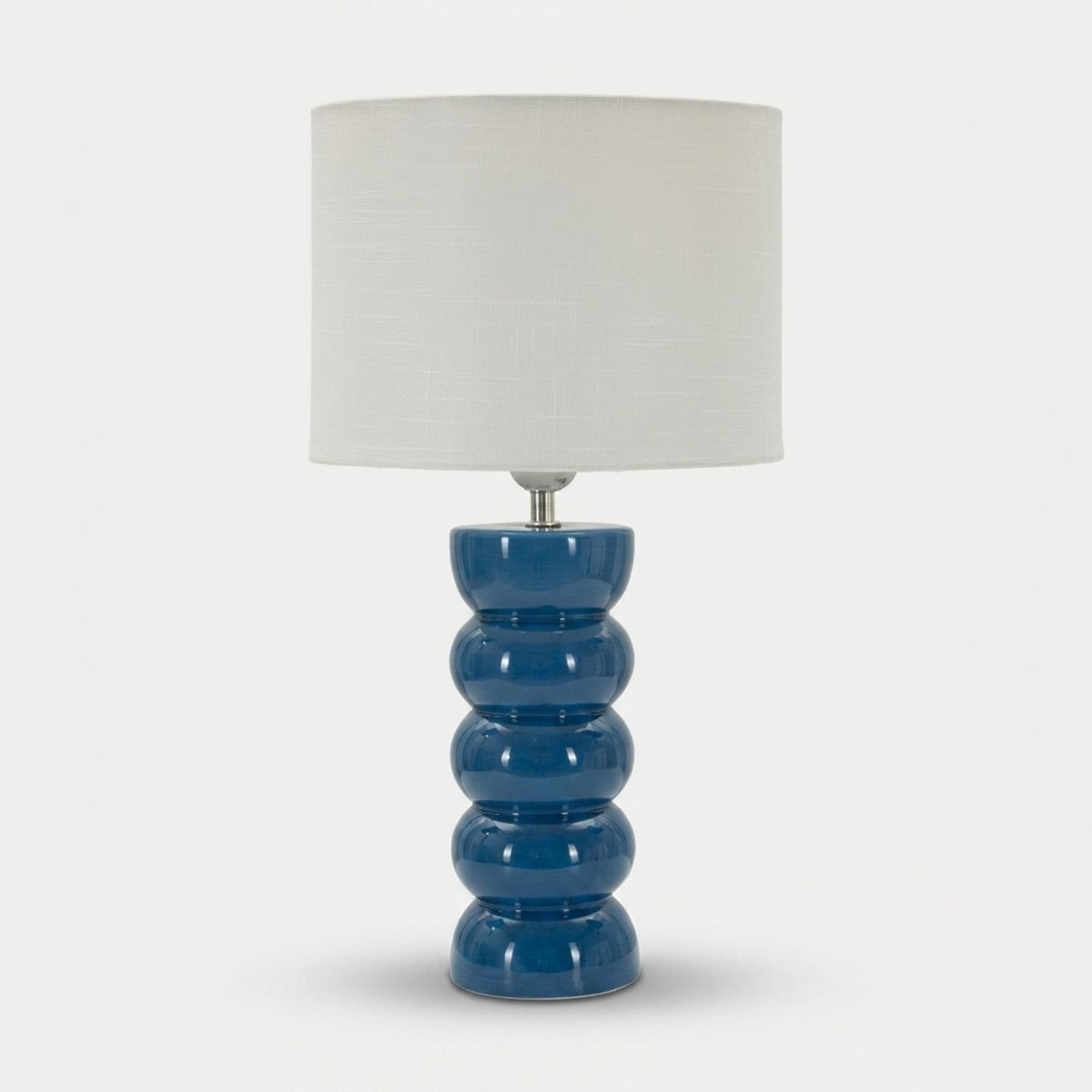 Keramik-tischlampe Mit Lampenschirm Torr - Blau