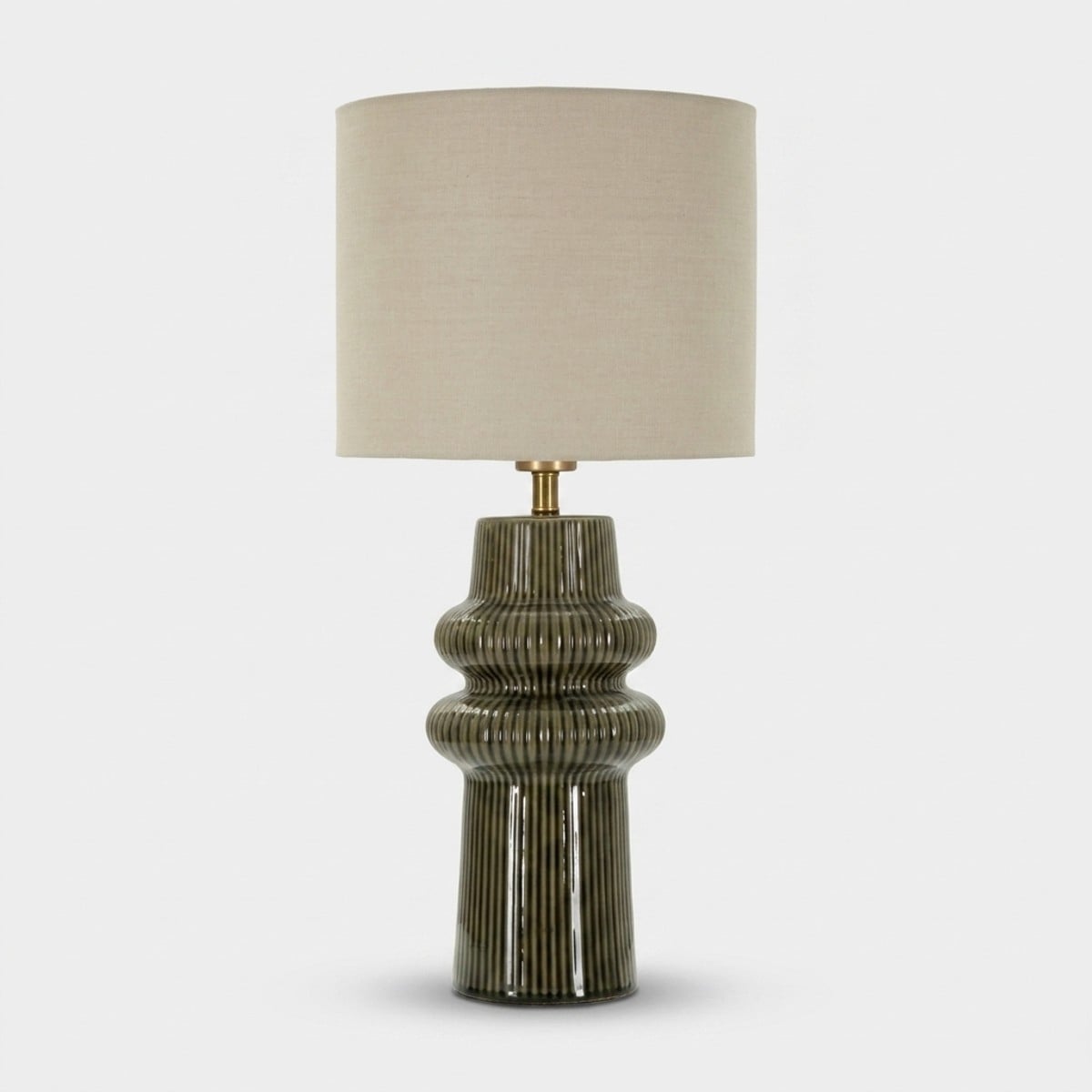 Tischlampe Aus Keramik Und Stoff Harmony