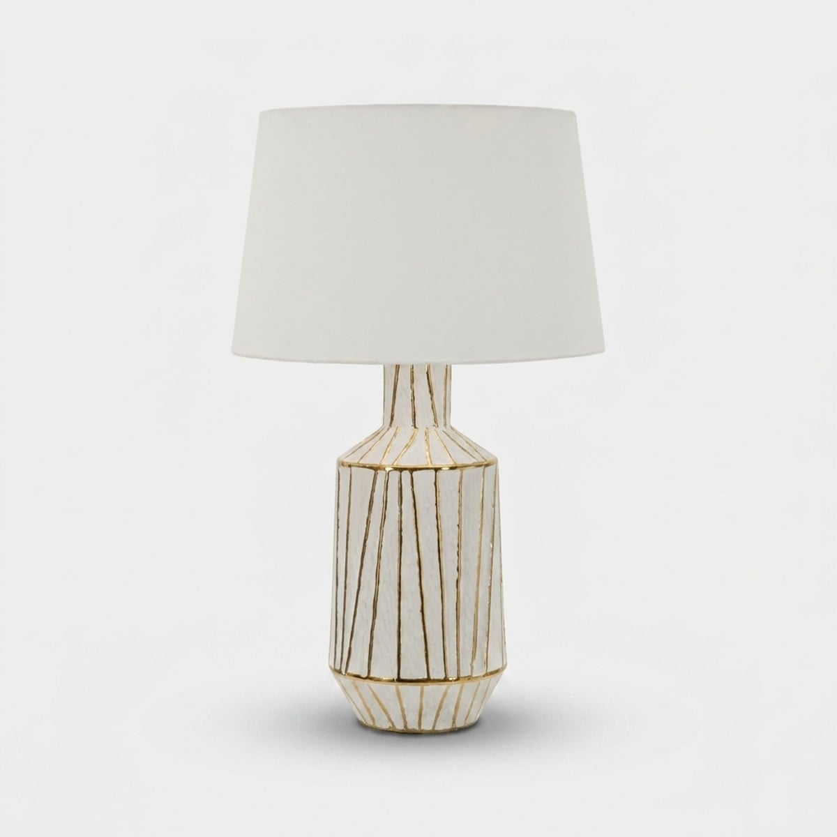 Tischlampe Aus Keramik Und Stoff Tangeri