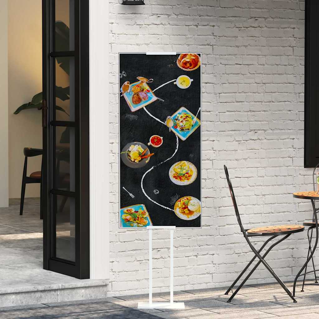 Messestände 2 Pcs Weiß 30 X 23,5 X 210 Cm Stahl