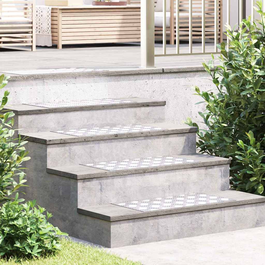 Treppe Tritt Rechtwinklig 4 Pcs Silber 60 X 30 Cm Aluminium