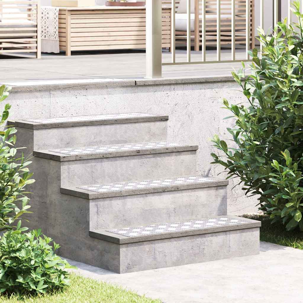 Treppe Tritt Rechtwinklig 4 Pcs Silber 70 X 20 Cm Aluminium
