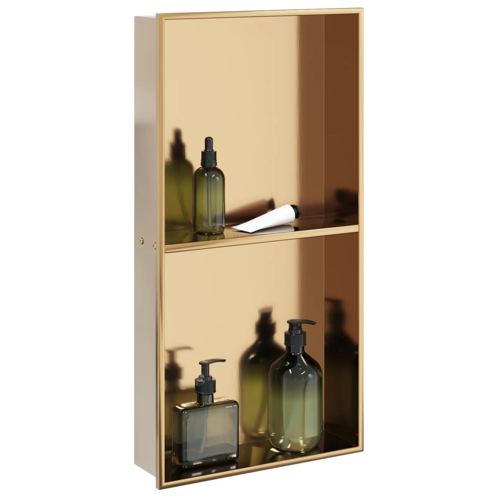 Duschnische Golden Gebürstet 32x62x9 Cm Edelstahl