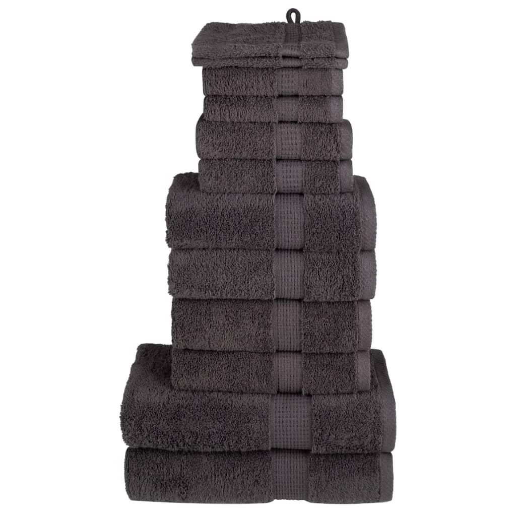 12 Tlg. Premium-handtuch-set Solund Anthrazit 600 G/m²