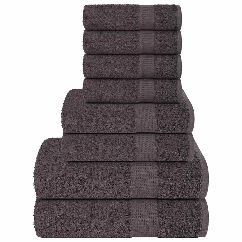8-tlg. Handtuch-set Frogn Anthrazit 360 G/m²
