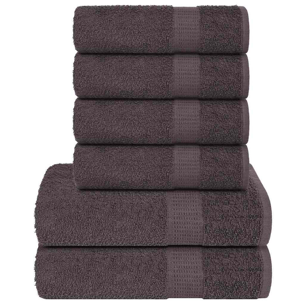 6-tlg. Handtuch-set Frogn Anthrazit 360 G/m²