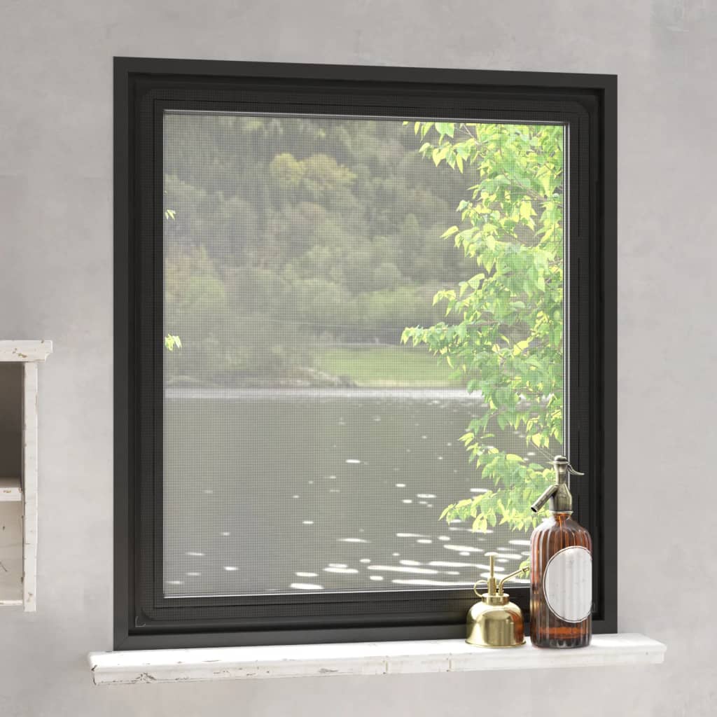 Magnet-insektenschutz Für Fenster Anthrazit 120x140 Cm