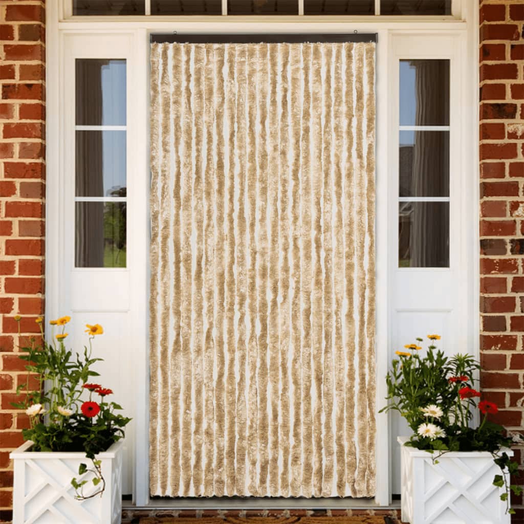 Insektenschutz-vorhang Beige 90x200 Cm Chenille