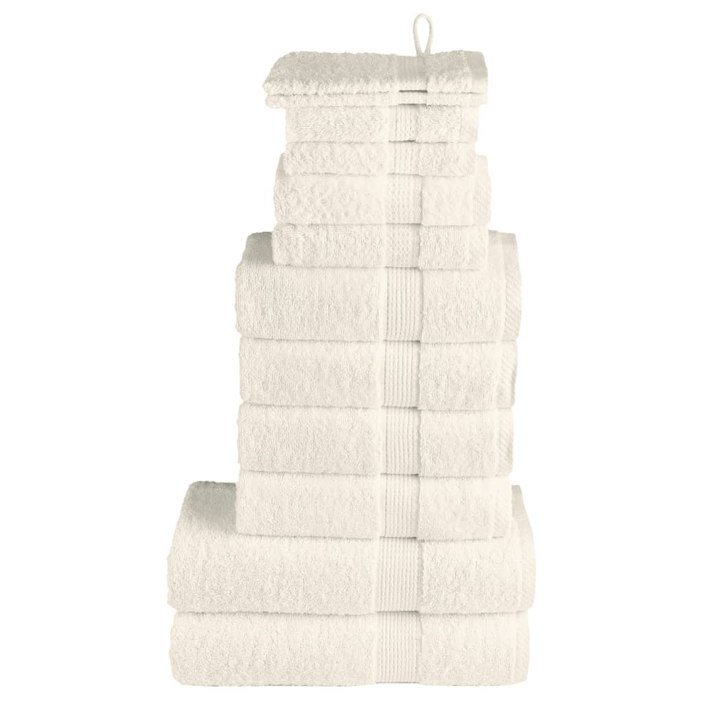 12 Tlg. Premium-handtuch-set Solund Creme 600 G/m²