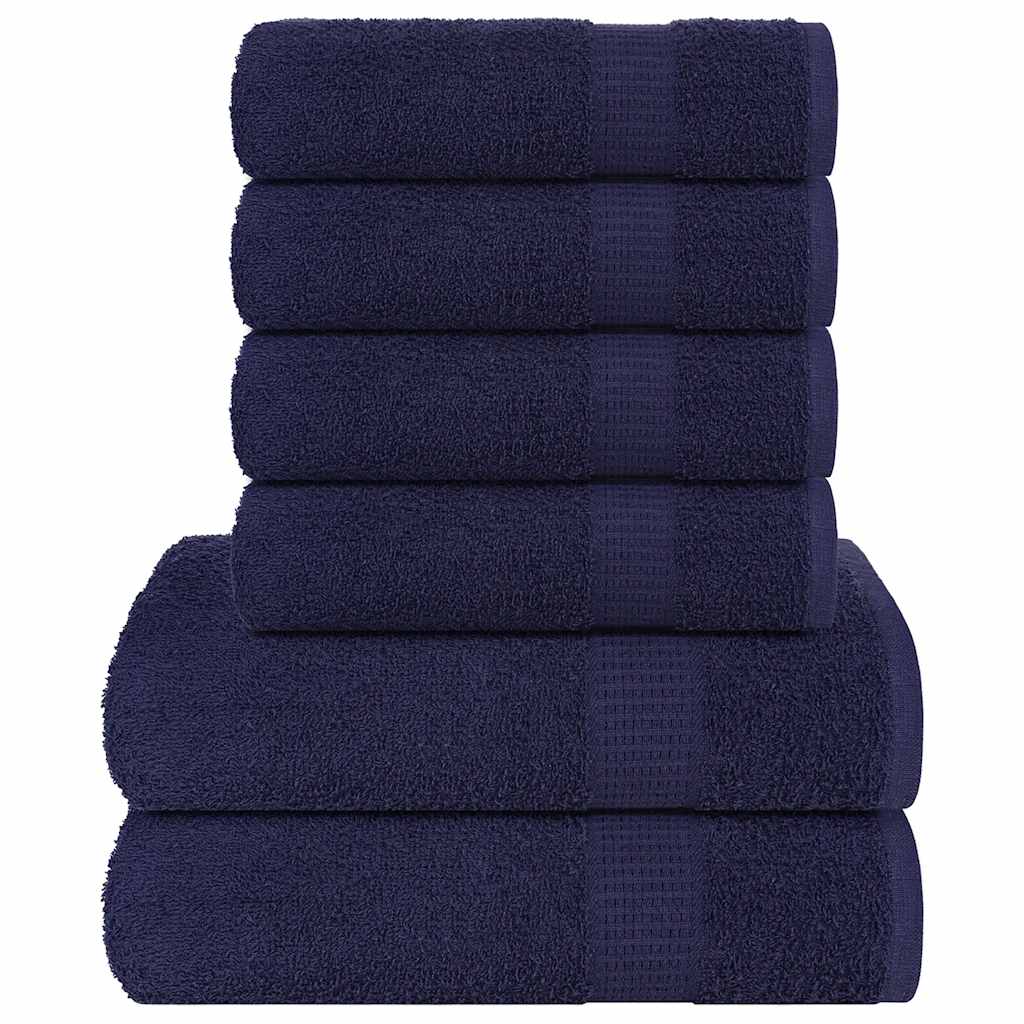 6-tlg. Handtuch-set Frogn Marineblau 360 G/m²