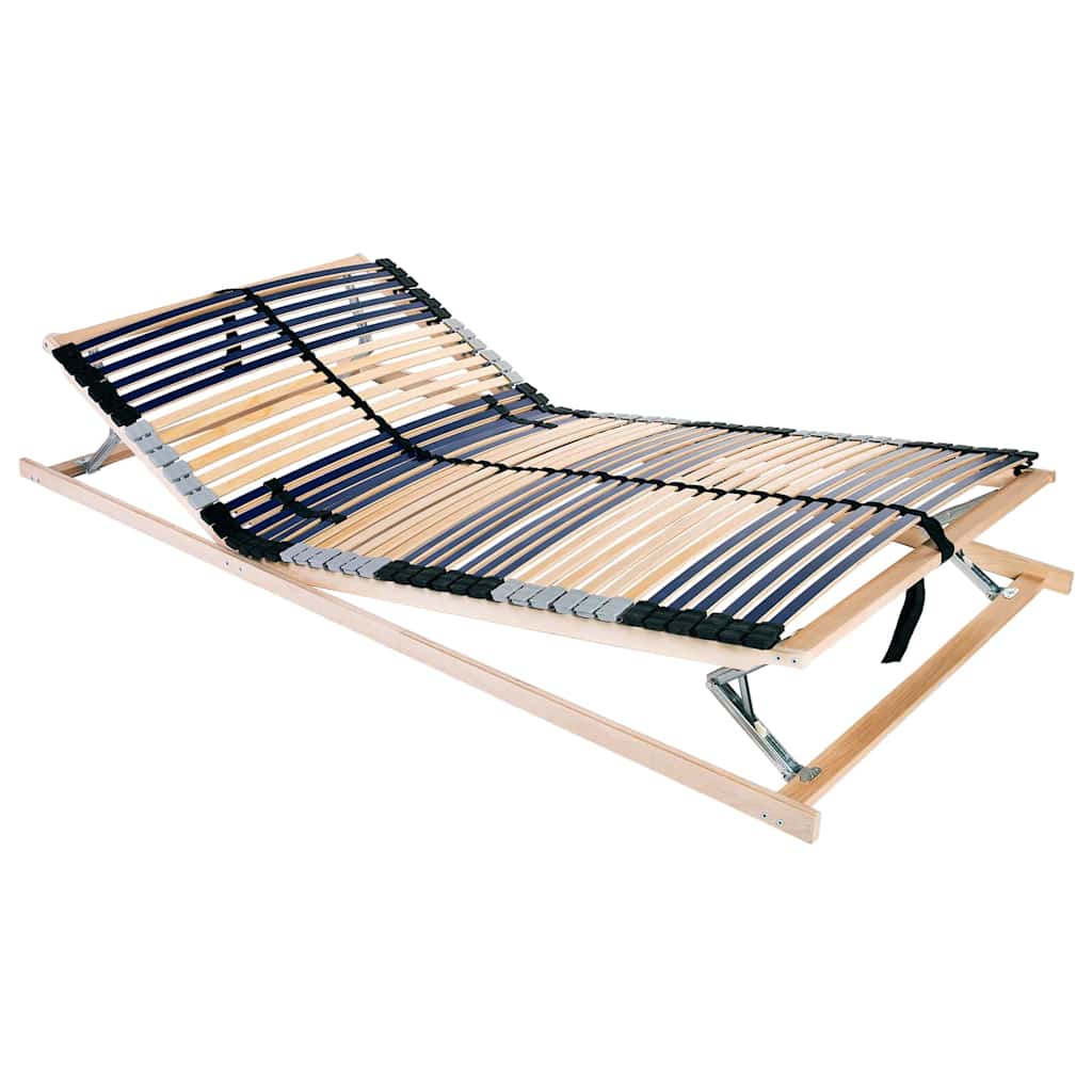 Bett-lattenrost Braun 140 X 190 Cm Massivholz Buche