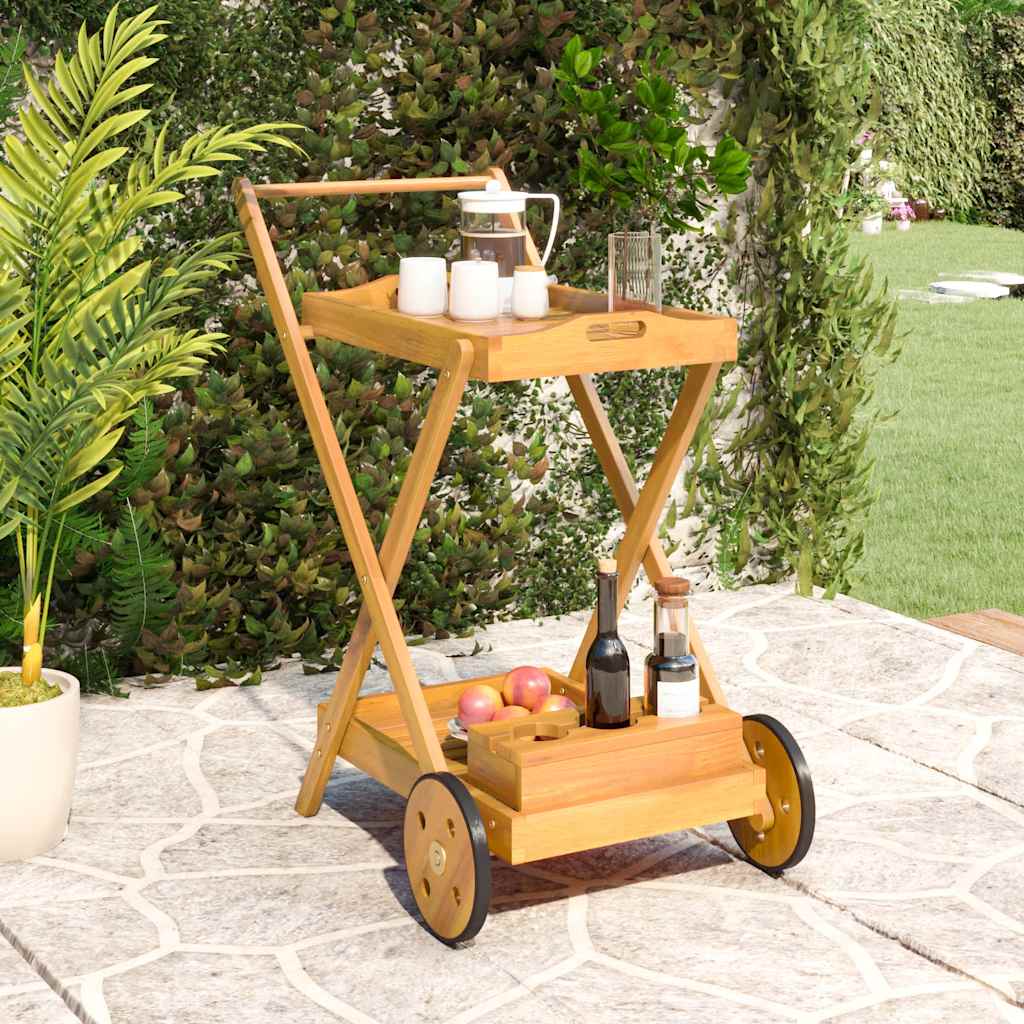 Teewagen 54x87x90 Cm Massivholz Akazie