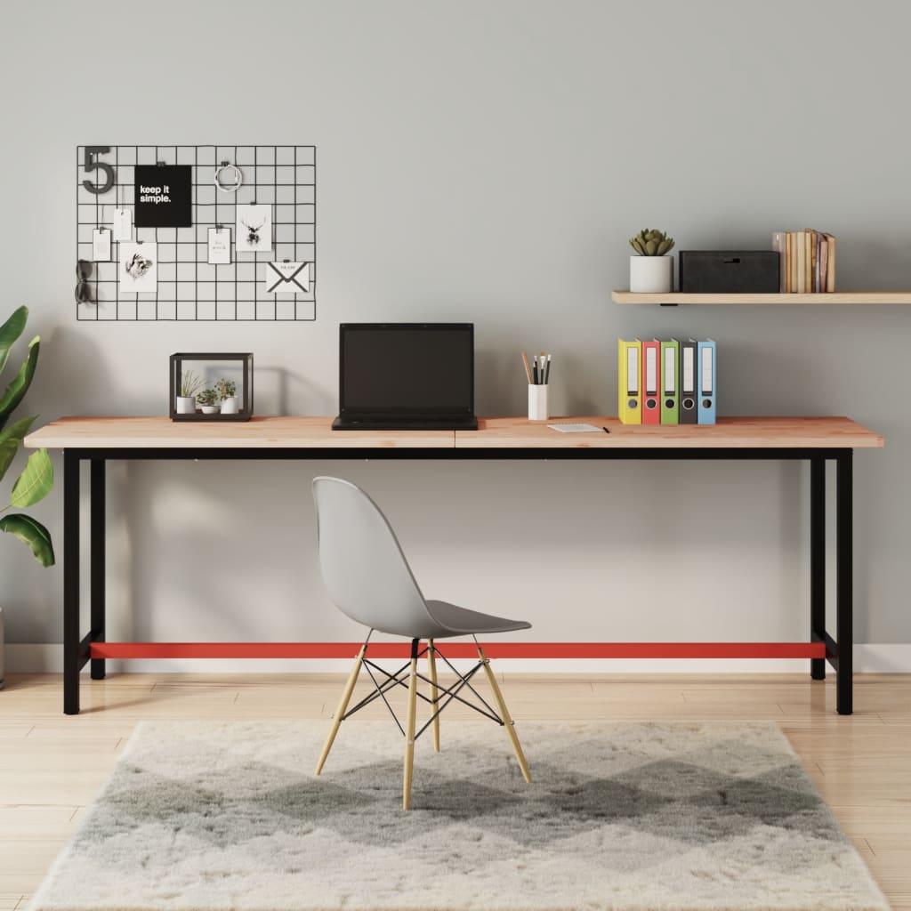Schreibtischplatte 220x55x2,5 Cm Massivholz Buche