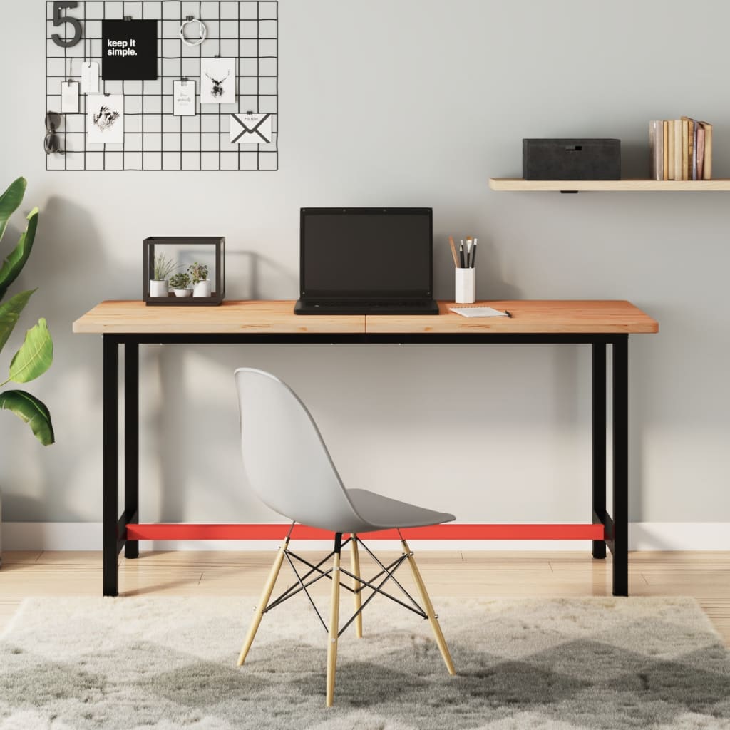 Schreibtischplatte 150x55x2,5 Cm Massivholz Buche