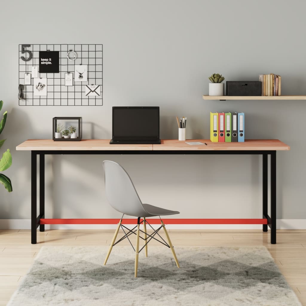 Schreibtischplatte 200x55x2,5 Cm Massivholz Buche