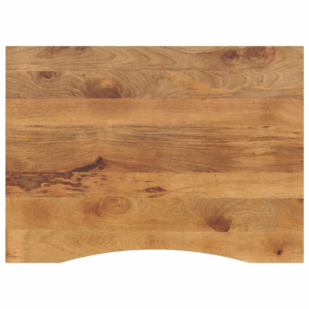 Schreibtischplatte Mit Aussparung 100x80x2,5cm Massivholz Mango