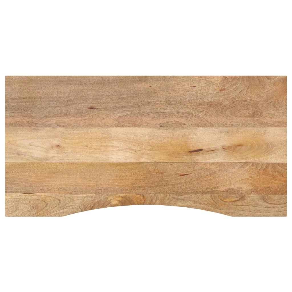 Schreibtischplatte Mit Aussparung 140x50x2,5cm Massivholz Mango