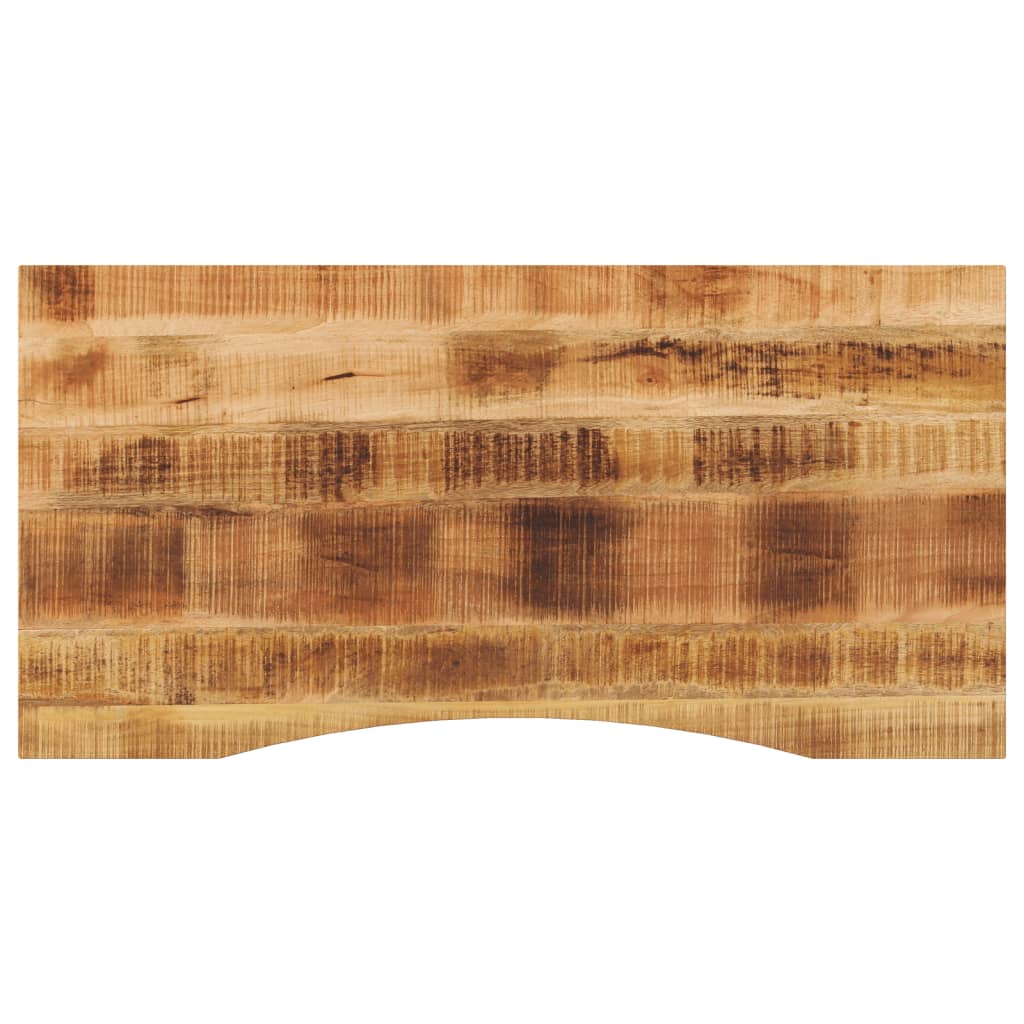 Schreibtischplatte Mit Aussparung 140x60x2,5cm Massivholz Mango