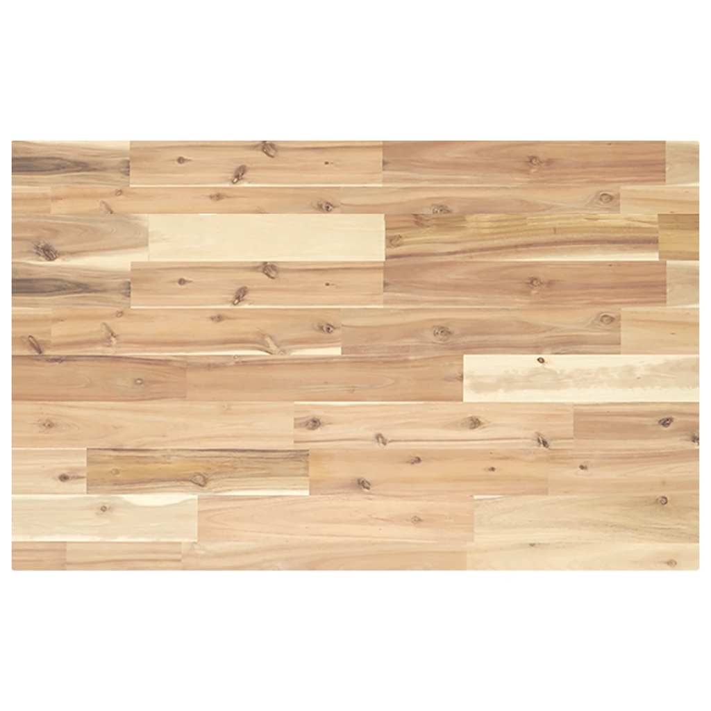 Schreibtischplatte Unbehandelt 100x50x4 Cm Massivholz Akazie