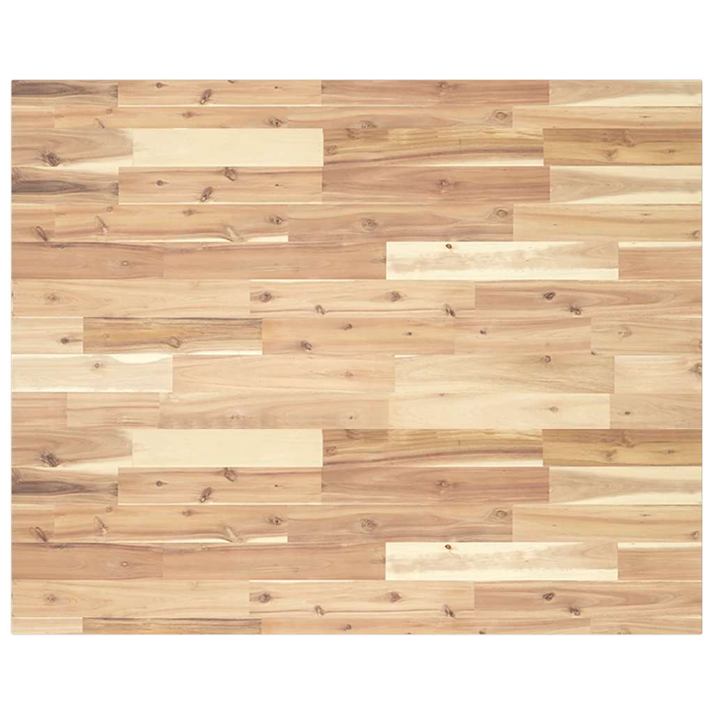 Schreibtischplatte Unbehandelt 100x80x2 Cm Massivholz Akazie