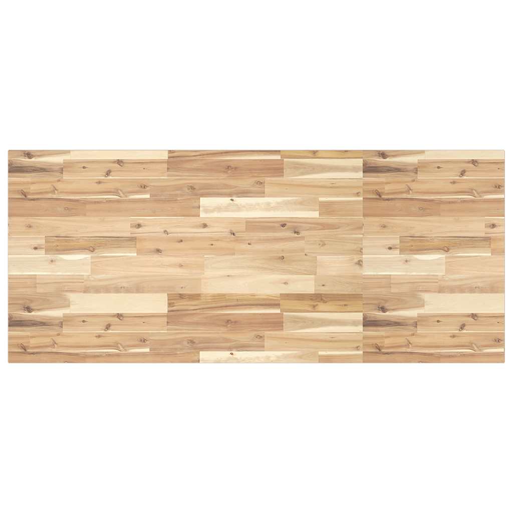 Schreibtischplatte Unbehandelt 120x60x2 Cm Massivholz Akazie