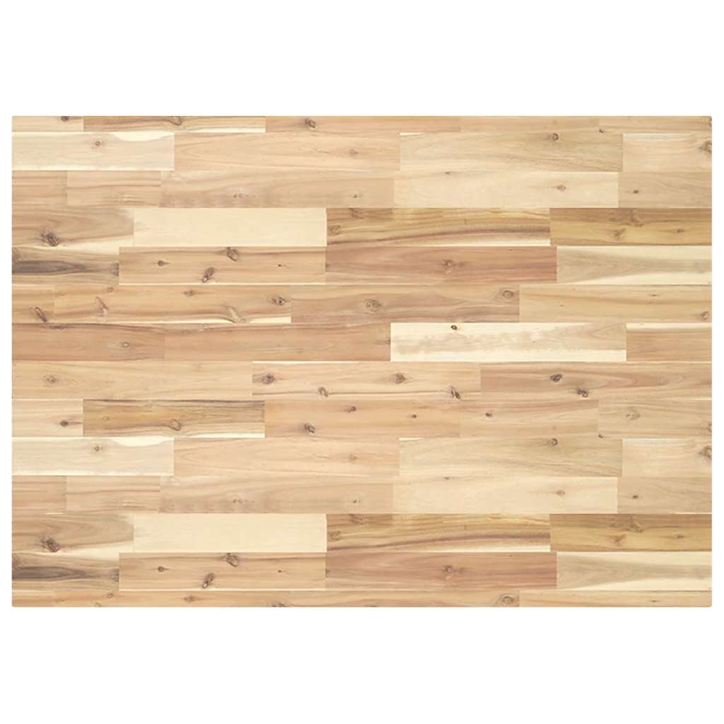 Schreibtischplatte Unbehandelt 120x70x4 Cm Massivholz Akazie