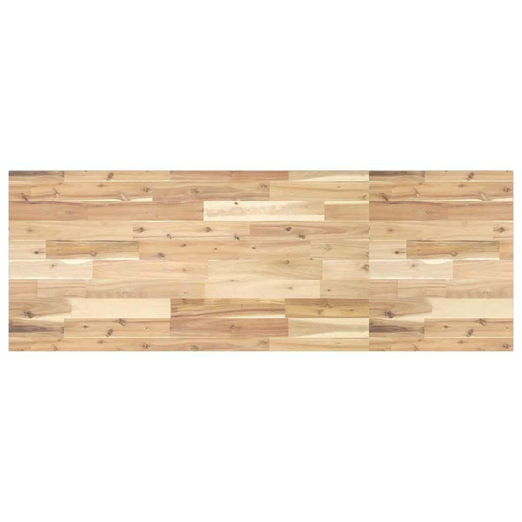 Schreibtischplatte Unbehandelt 160x50x2 Cm Massivholz Akazie