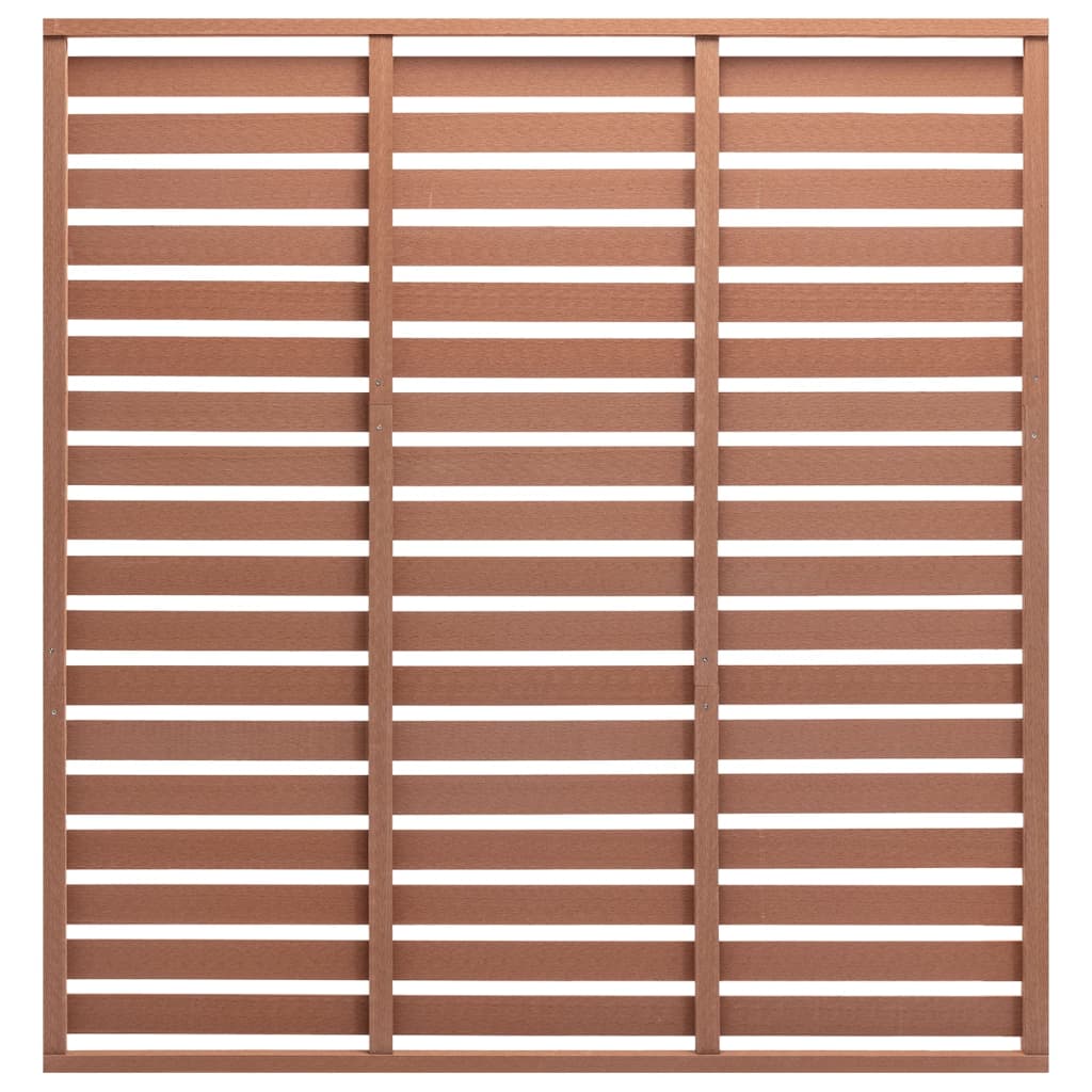 Zaunplatte Wpc 180x180 Cm Braun